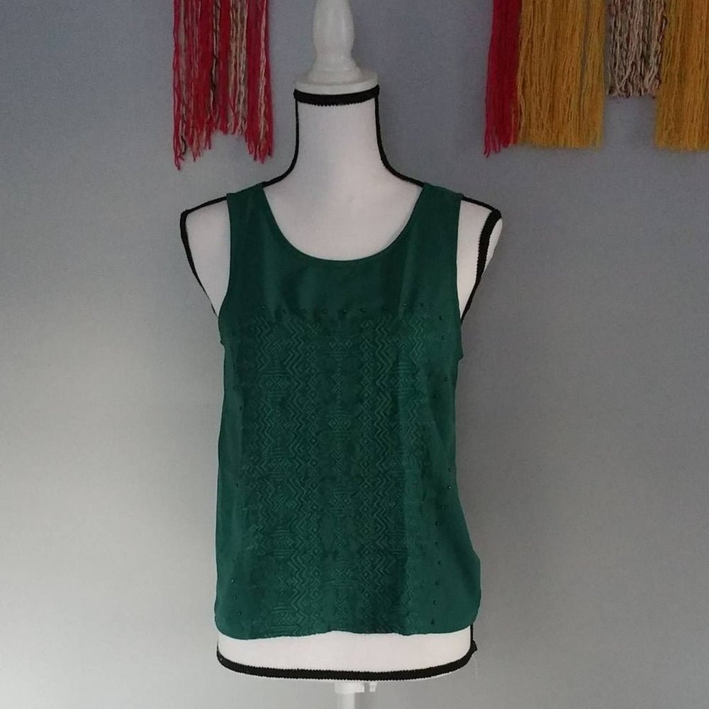 American Eagle Sleeveless Green Top S